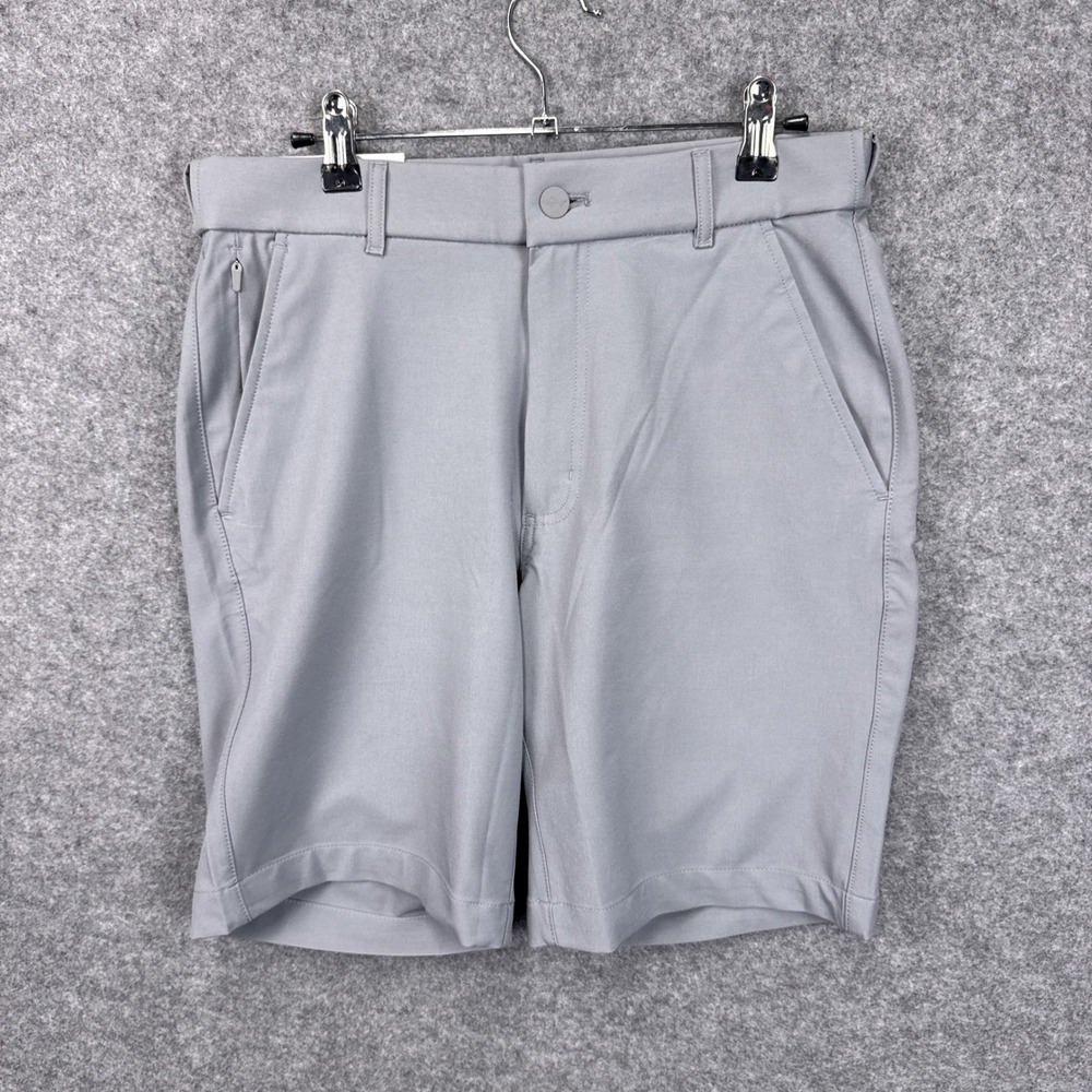 Greg Norman Mens Golf Shorts Size 30 Gray Performance Stretch Moisture Wicking